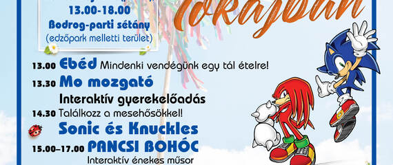 Majális családi délután és Bodrog-parti piknik Tokajban Majális családi délután és Bodrog-parti piknik Tokajban